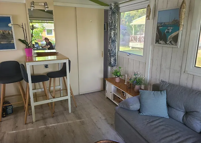 En Bois Climatise A 300 M De La Marina Di 6 Personnes 木屋 Sorbo-Ocagnano