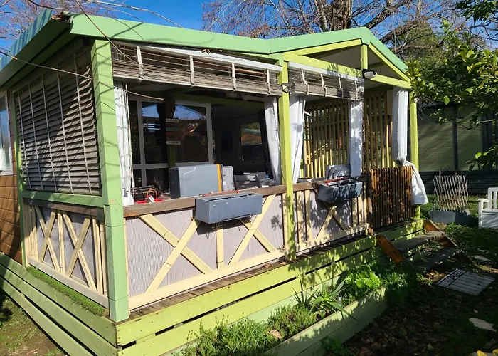 En Bois Climatise A 300 M De La Marina Di 6 Personnes